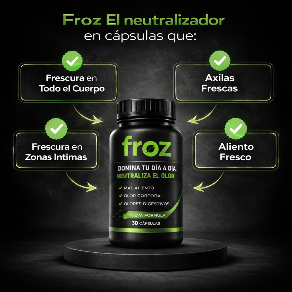 Froz® | Cápsula natural que elimina el mal aliento y mal olor corporal