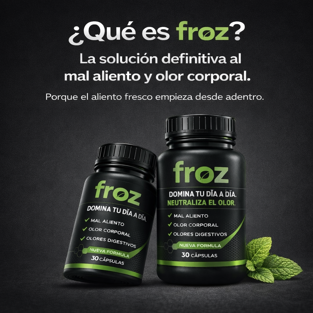 Froz® | Cápsula natural que elimina el mal aliento y mal olor corporal