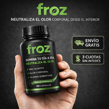 Froz® | Cápsula natural que elimina el mal aliento y mal olor corporal