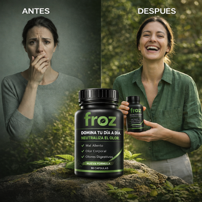 Froz® | Cápsula natural que elimina el mal aliento y mal olor corporal